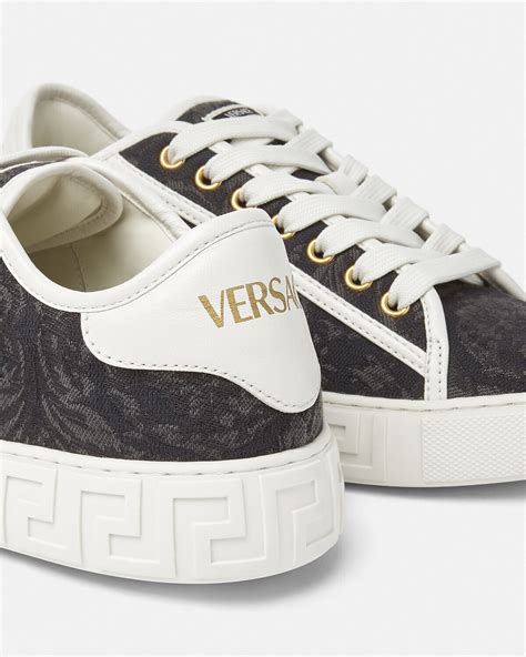 sneakers versace greca|barocco high top greca sneakers.